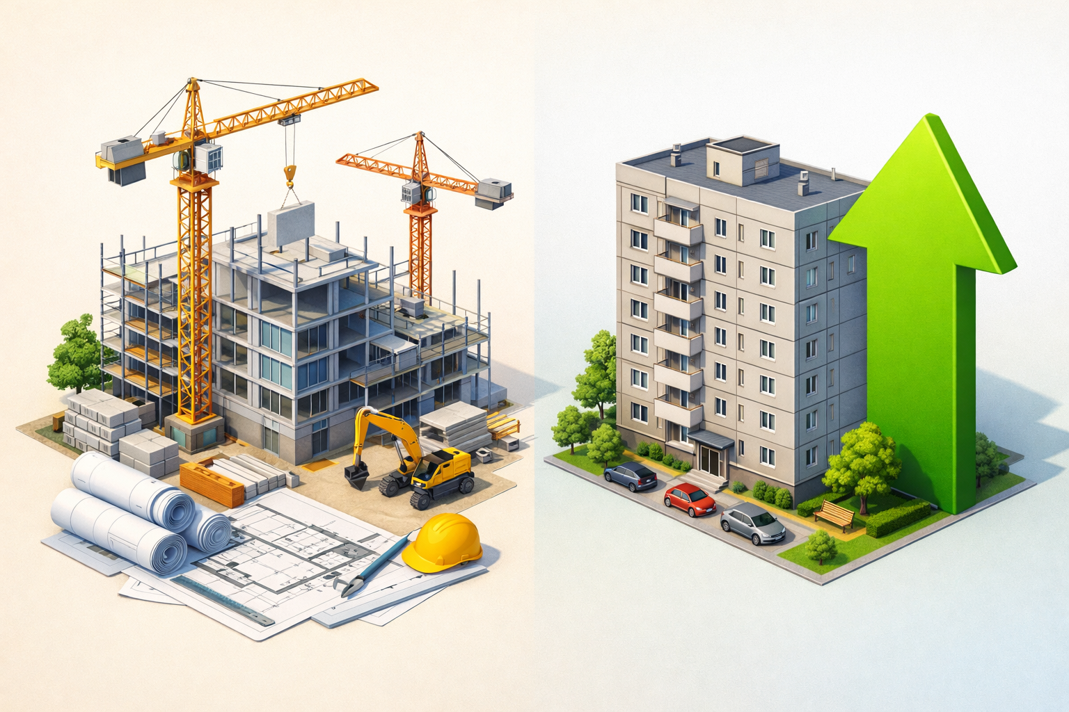 Újépítésű lakások iránti kereslet már a 2022-es csúcsot közelíti – a panelpiacon 36%-os drágulás